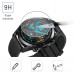Huawei Watch GT 2 46mm ベゼルリング+ガラスフィルム 保護ベゼルカバー アンチリング 傷防止 高級感 耐指紋 液晶保護フィルム 9H硬度（小字,ブルー）