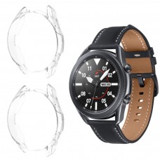 【2パック】KARTICE ケース Compatible with Galaxy Watch 3 45mm保護ケース 保護カバー ソフトTPU製 アンチスクラッチ 超軽量 耐衝撃 スクリーンプロテクターカバー (クリア)